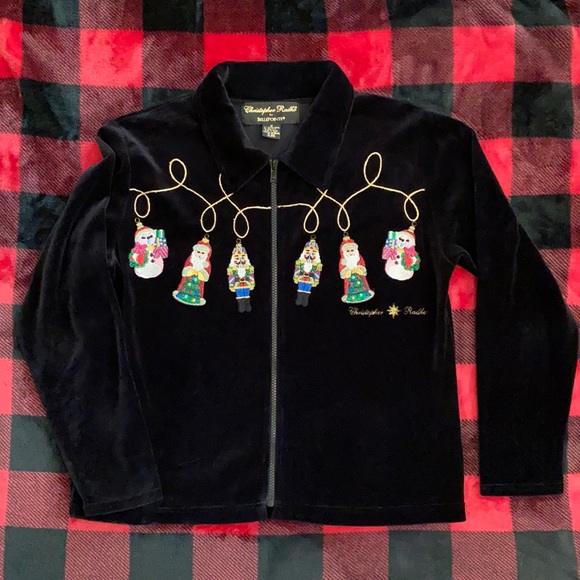 Christopher Radko Christmas Ornament Zip Cardigan